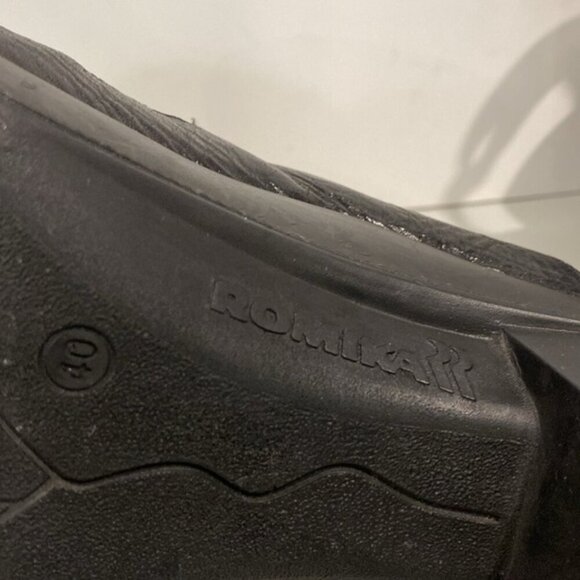 ROMIKA Mokassetta Black Clog Sandal Size 40 - Picture 9 of 11